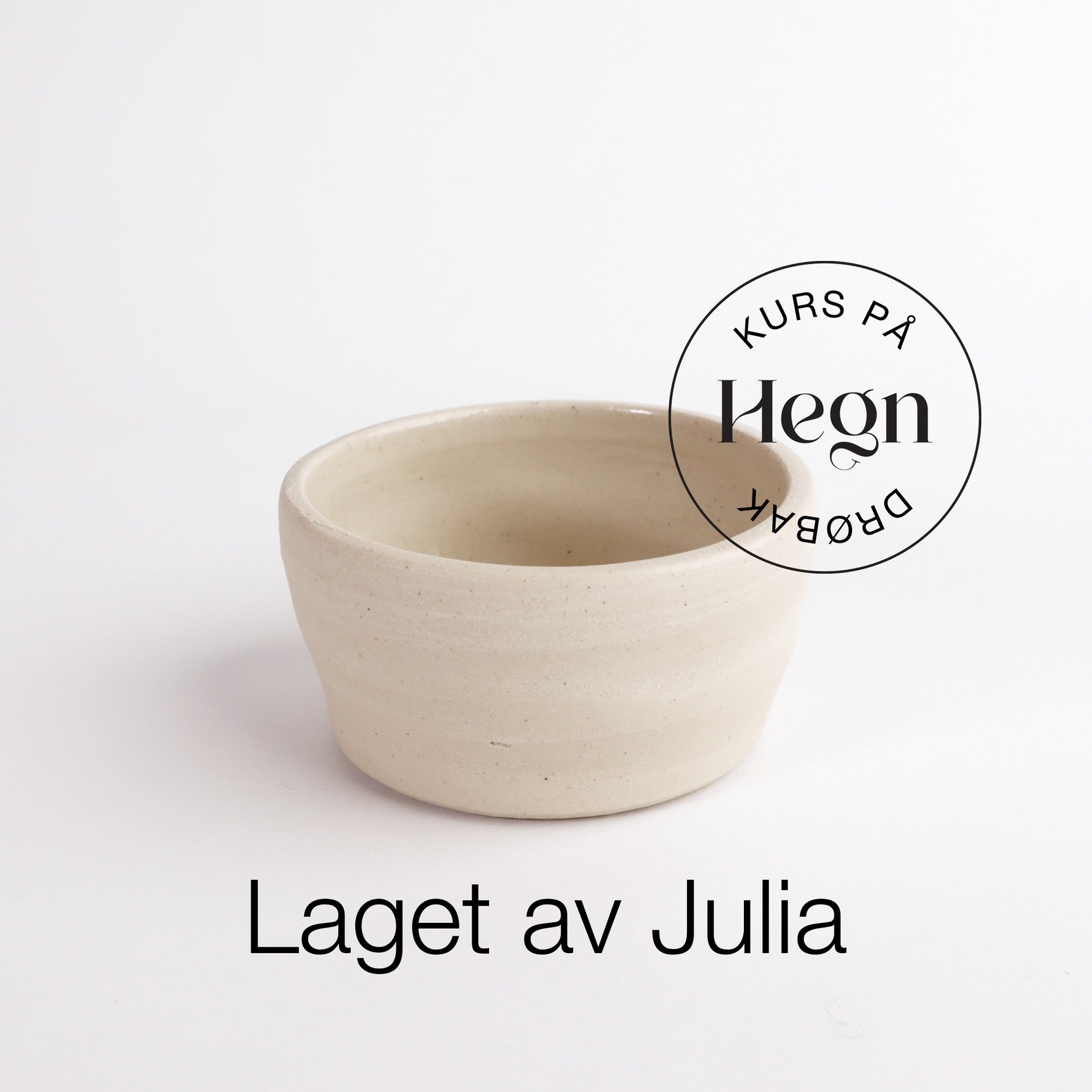 Keramikk laget på keramikkurs på Hegn Keramikkstudio og verksted i Drøbak sentrum, nær Oslo