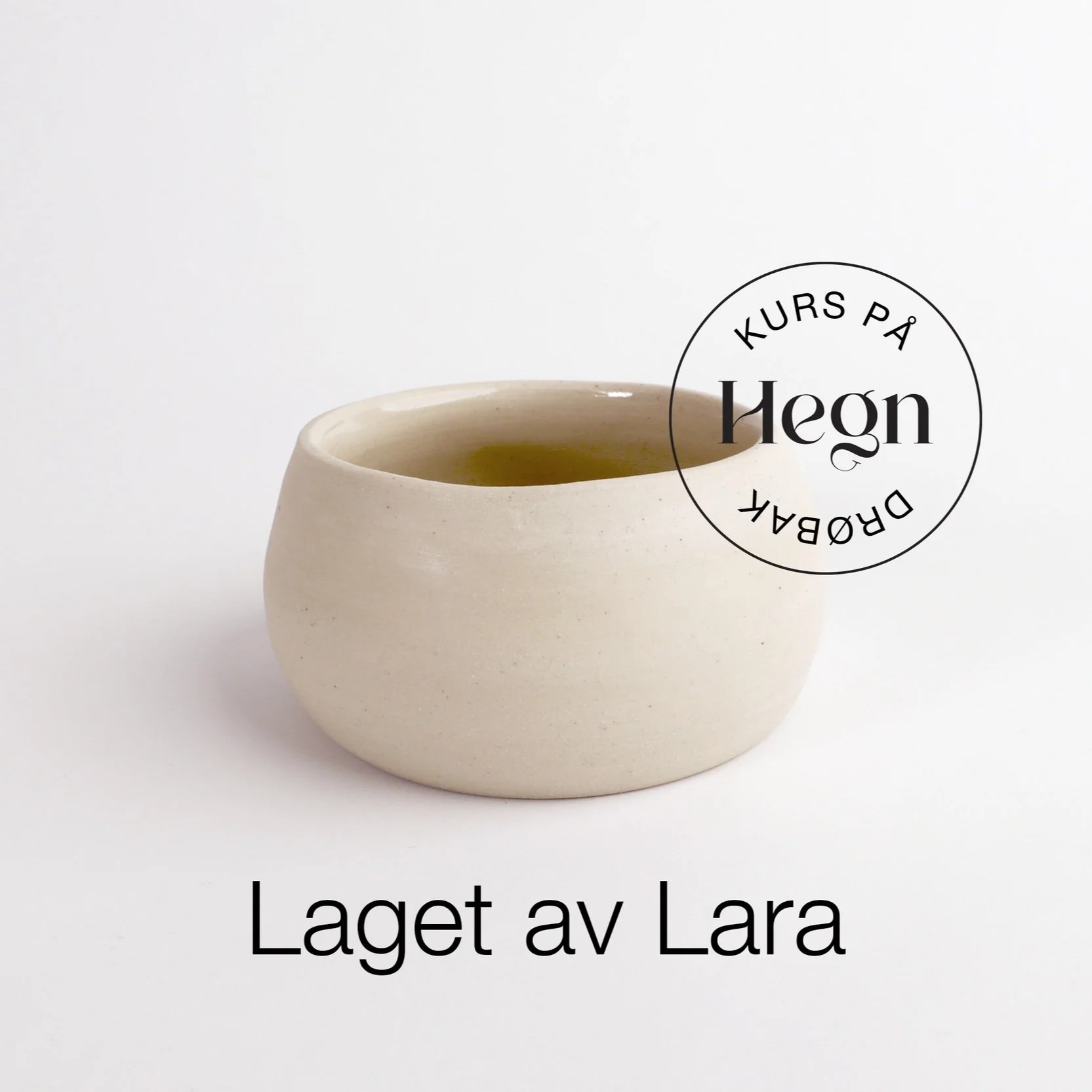 Keramikk laget på keramikkurs på Hegn Keramikkstudio og verksted i Drøbak sentrum, nær Oslo