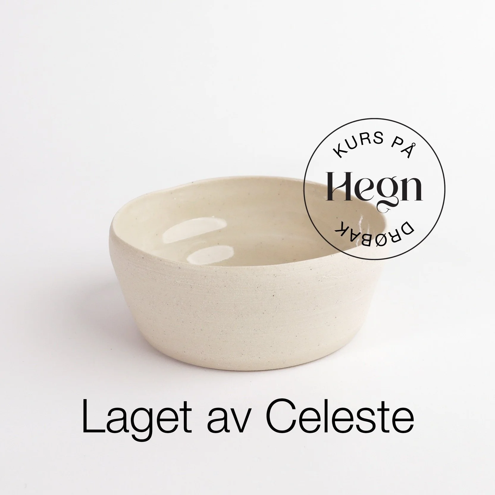 Keramikk laget på keramikkurs på Hegn Keramikkstudio og verksted i Drøbak sentrum, nær Oslo