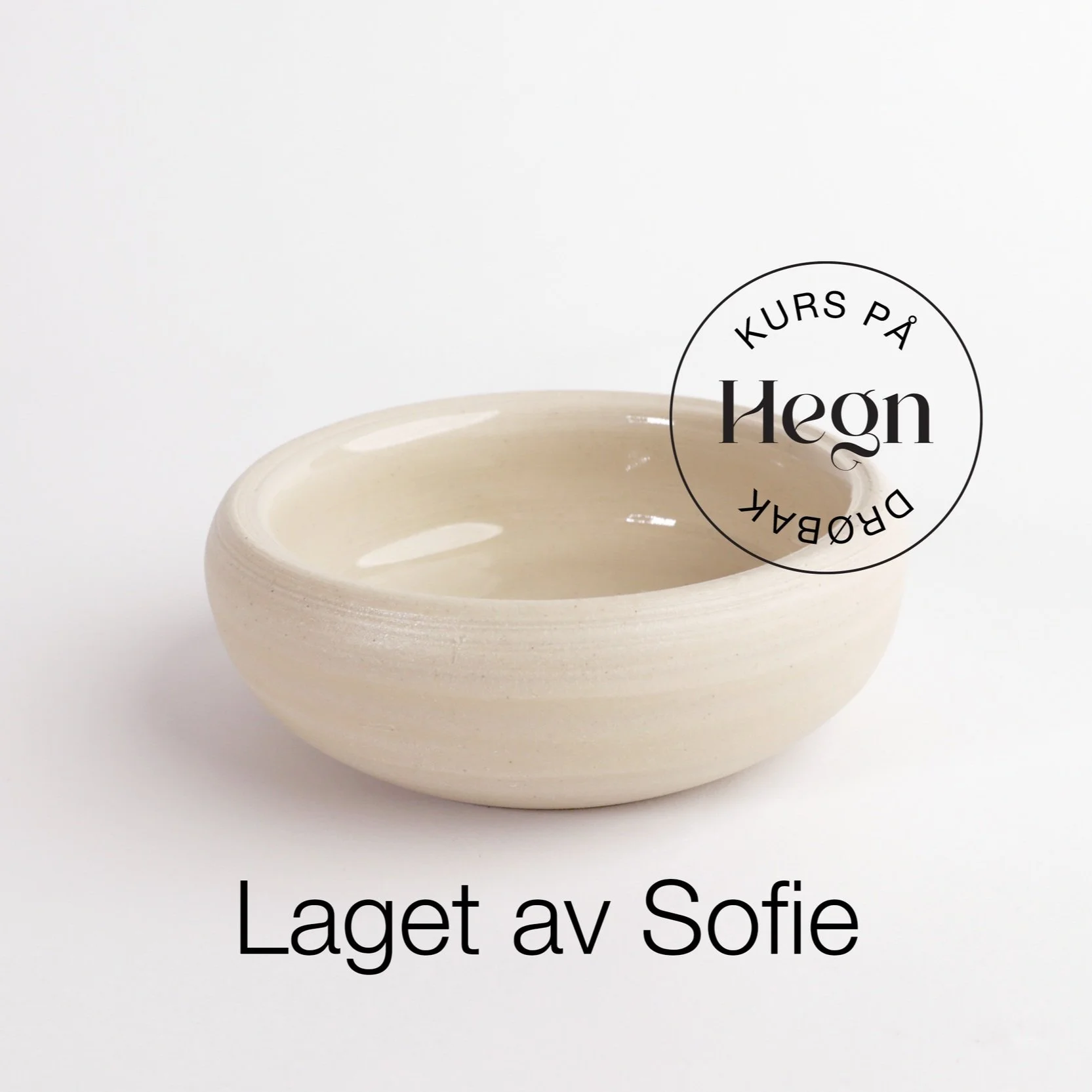 Keramikk laget på keramikkurs på Hegn Keramikkstudio og verksted i Drøbak sentrum, nær Oslo