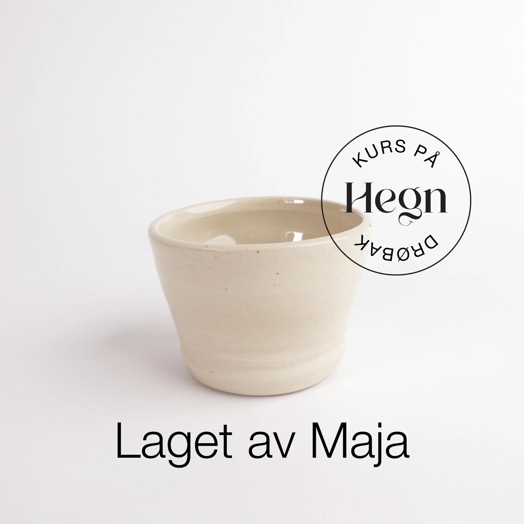 Keramikk laget på keramikkurs på Hegn Keramikkstudio og verksted i Drøbak sentrum, nær Oslo