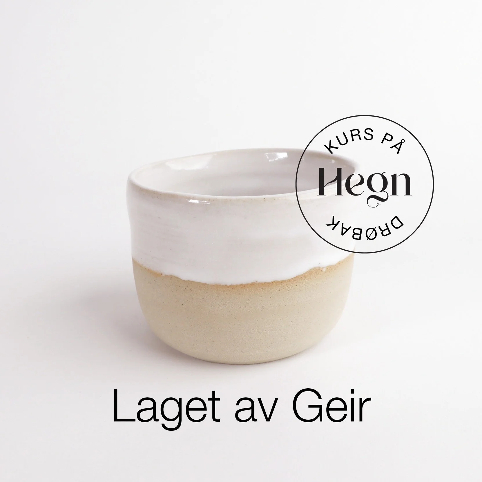 Keramikk laget på keramikkurs på Hegn Keramikkstudio og verksted i Drøbak sentrum, nær Oslo