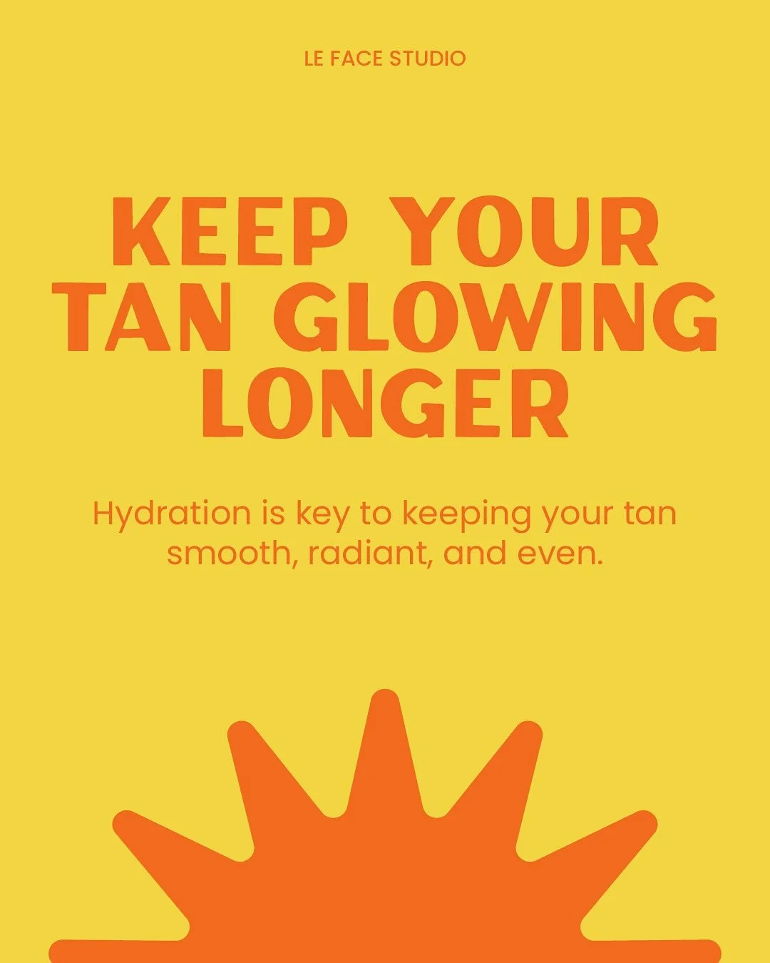 Hydrated skin = longer-lasting tan 🌞

Keep your glow intact with the @janedebusset facial, designed to deeply hydrate, soothe, and restore summer skin. 

Exclusively at @lefacestudio 🧡 
Book now, and your skin will thank you later!
