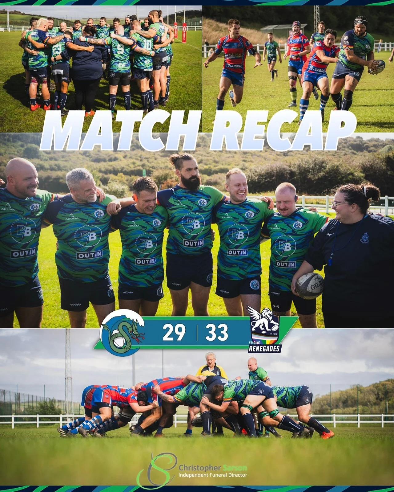 🏉 SERPENTS V RENEGADES MATCH RECAP 🏉

A few words from our captain @jackkcahill :

&ldquo;What a fantastic way to kick off the season!

It&rsquo;s always a pleasure to play against the Renegades, and this game was no exception. Both sides showcased