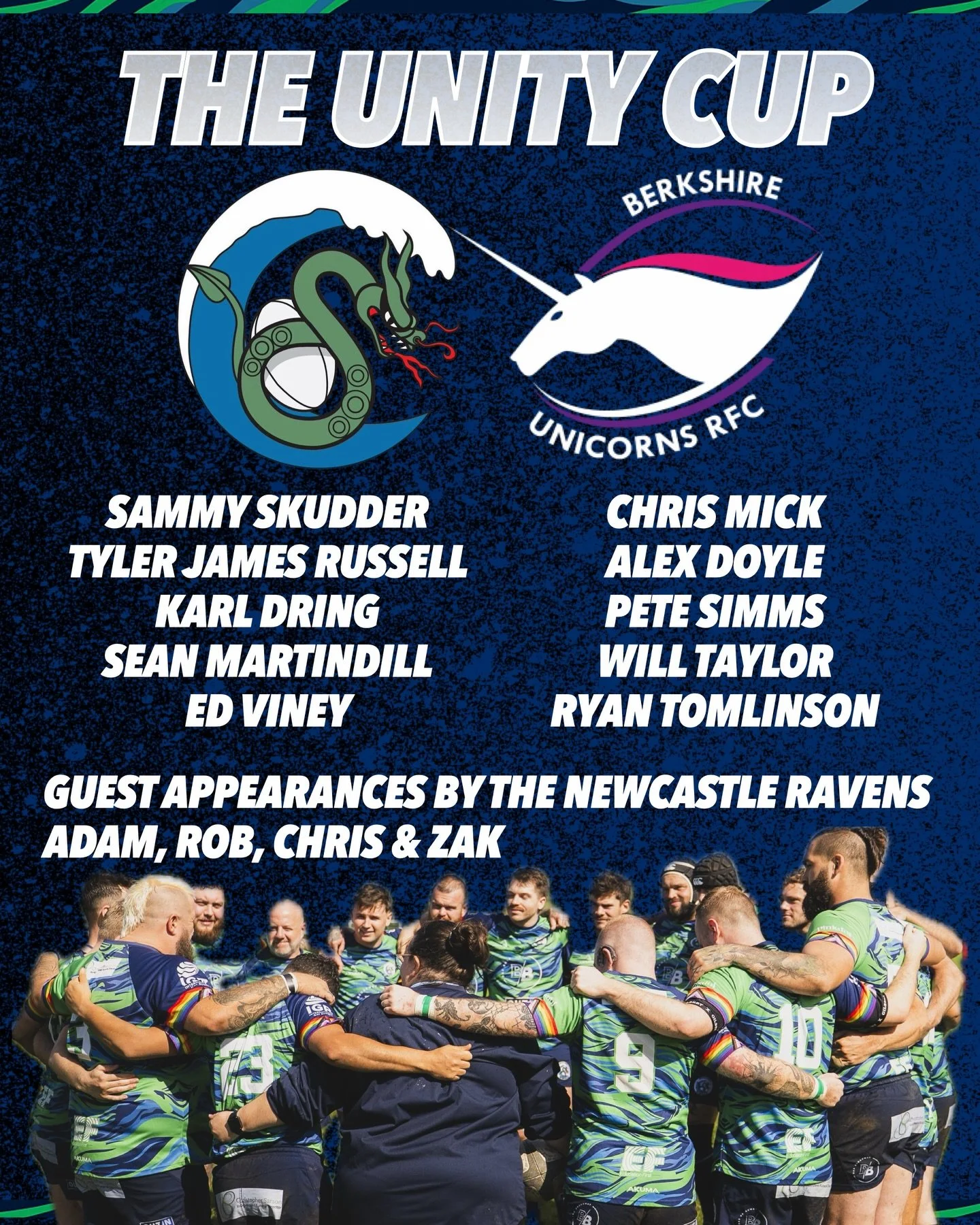 Good luck to everyone heading to Braywick Park Maidenhead today for the Unity Cup, hosted by the fabulous @berkshireunicornsrfc! 

#bhssrfc #seaserpents #igrugby #rugbyforall #igr #rugbyunion
#Igbtasports #inclusiverugby #playwithpride #gayrugby #bri