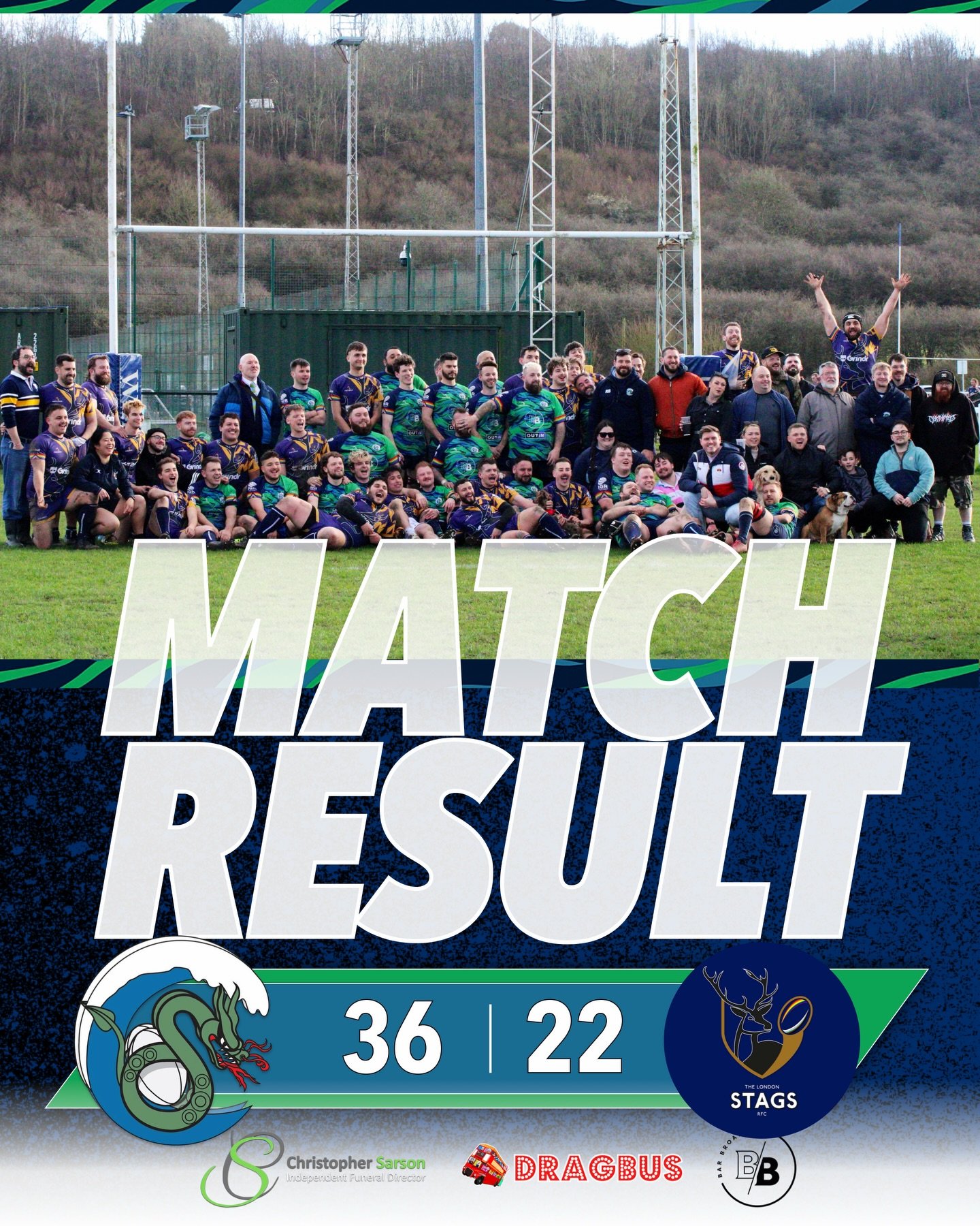 🏉🐍🦌🏉 What a game! The @thelondonstagsrfc put up a tough fight, but the serpents held strong with a win, keeping that second place spot in the league tables. Great game! #rugby #rugbyforall #gayrugby