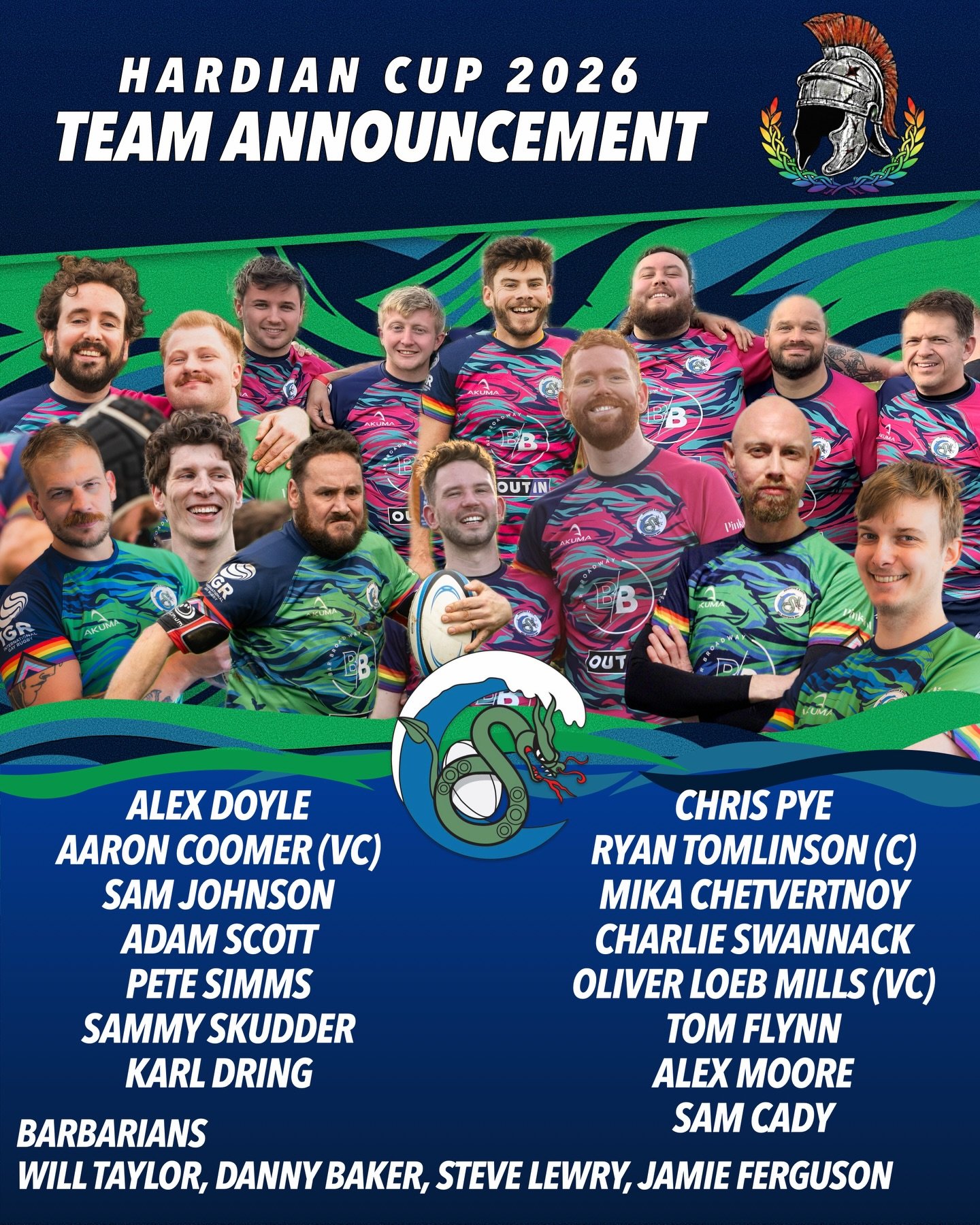 Who else is looking forward to the weekend?! The Serpents are heading to Newcastle. @hadriancup, we&rsquo;re coming for you!!