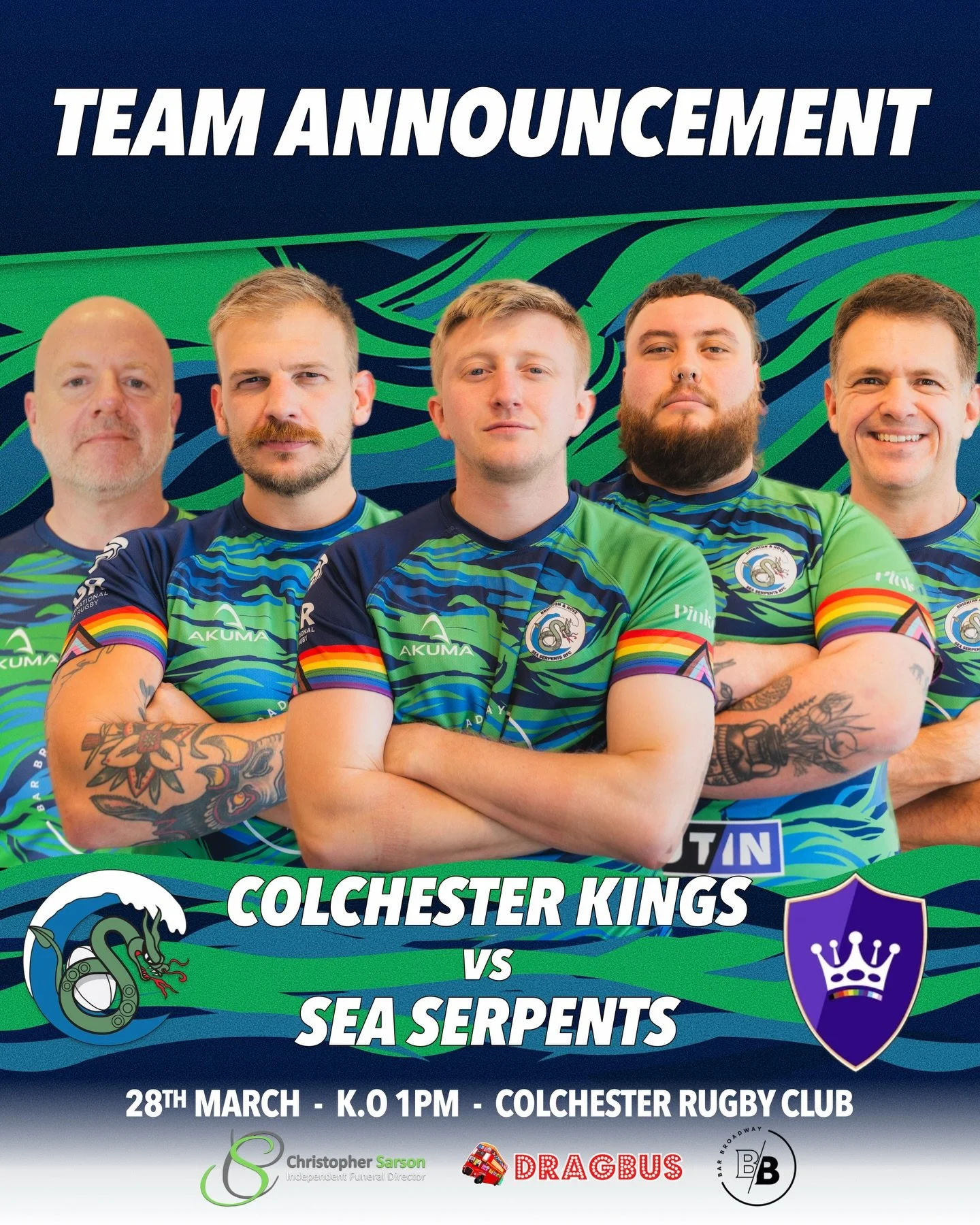 🐍🏉👑 Colchester Kings, we&rsquo;re coming for you! The Serpents are heading to Essex this weekend for the away game, let&rsquo;s go! .#bhssrfc #seaserpents #igrugby #rugbyforall #brighton