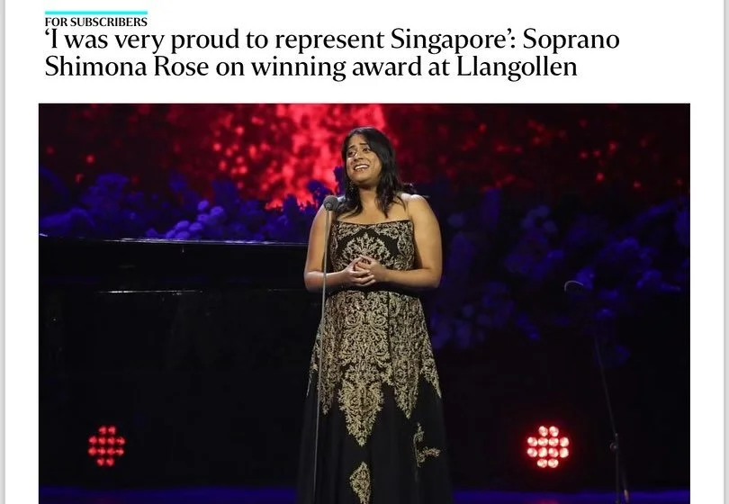 Very chuffed to have been featured in both the @straits_times and @tamil_murasu in Singapore over the last few weeks. 

Indeed I am very proud to have represented Singapore recently at Llangollen! 

#singer #operasinger #opera #singapore #straitstime
