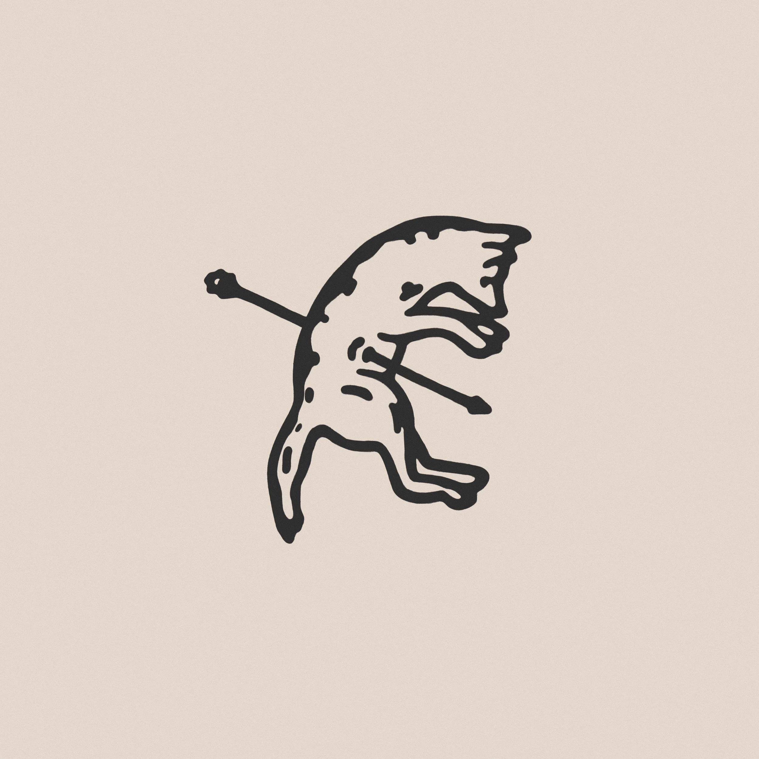 The Arrowed Hound Print