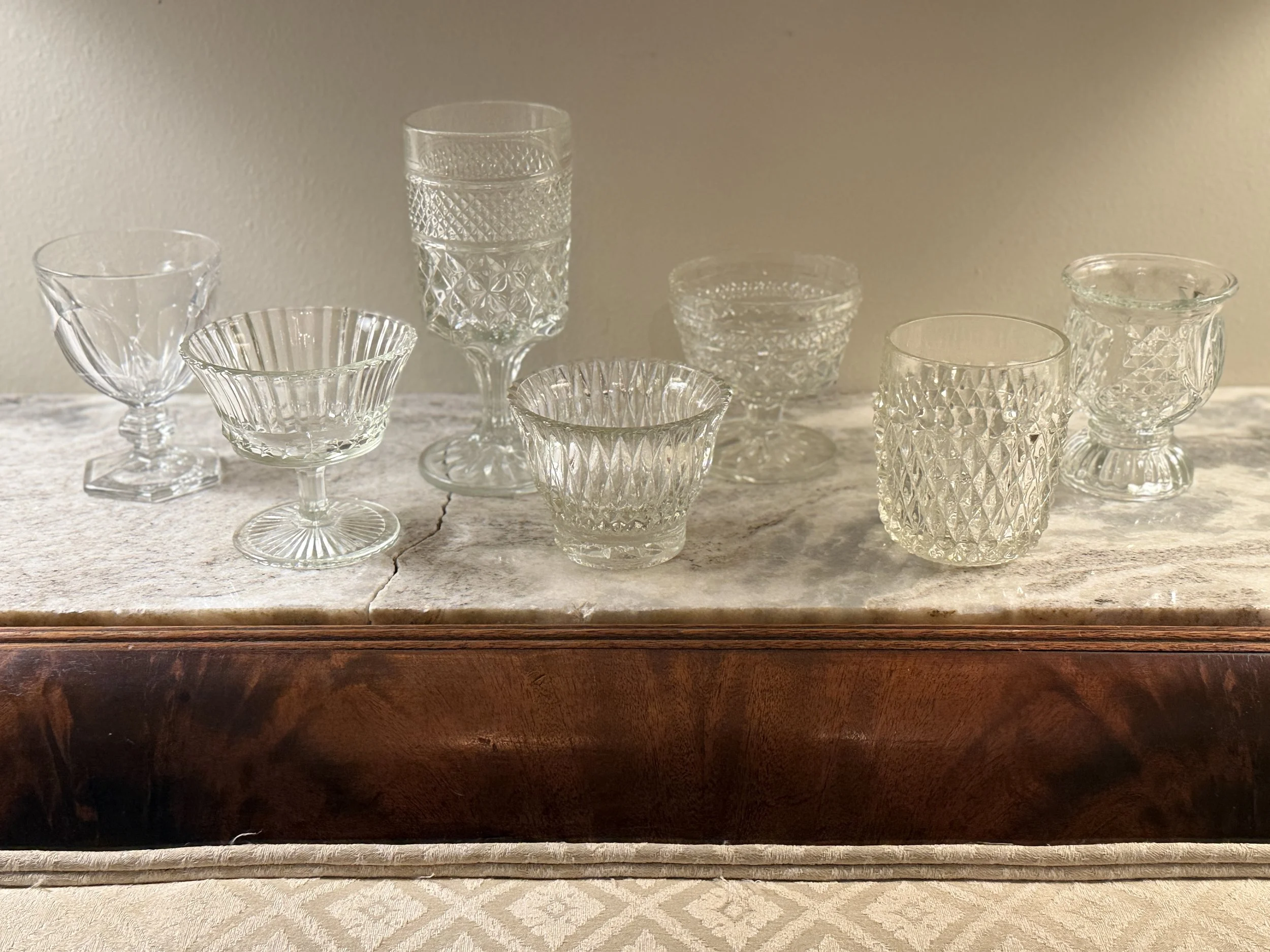 Cut glass/crystal tea votives (90+)