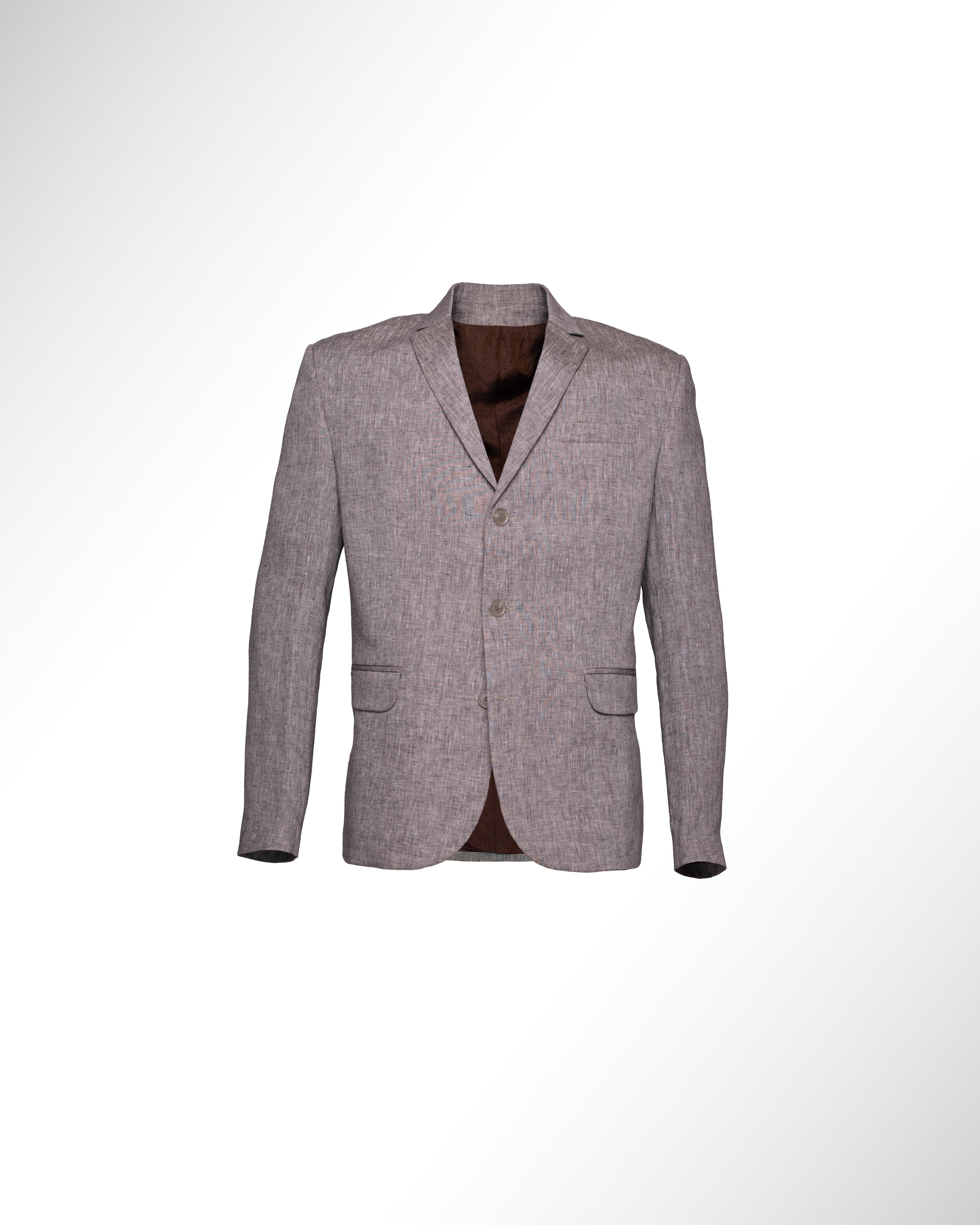 Grey Linen Suit Jacket