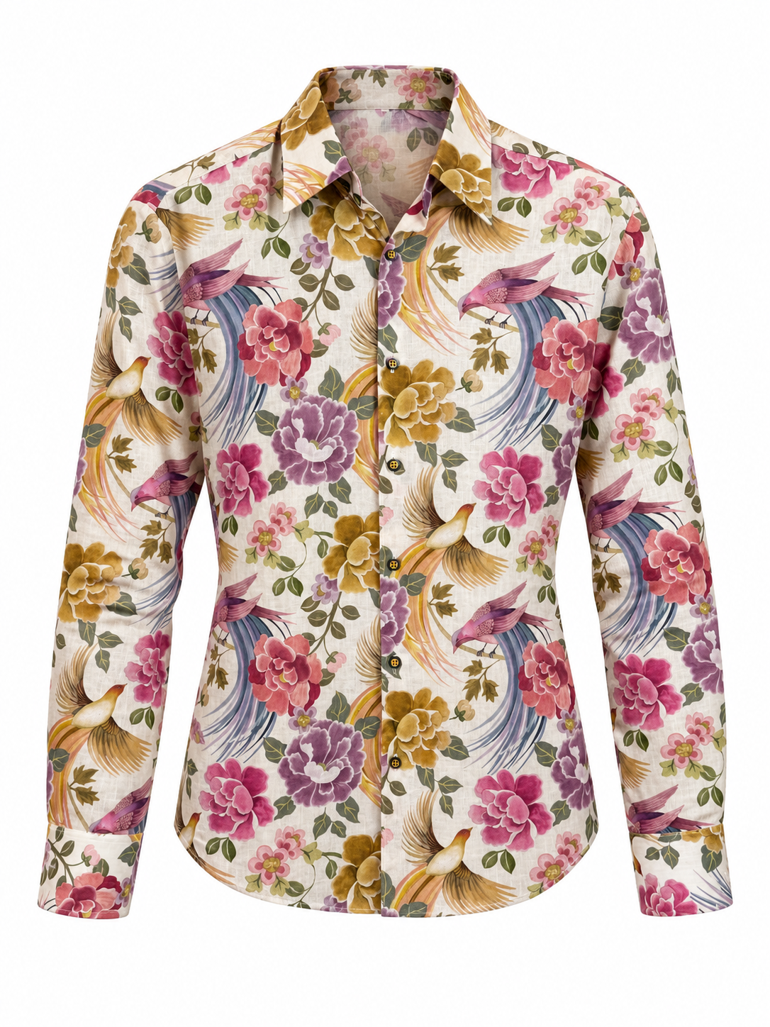 Ivory Owl Garden Cotton Shirt
