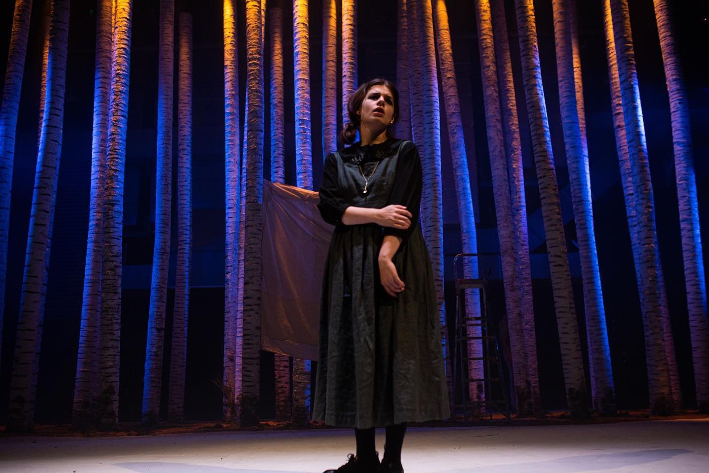 The seagull by Anton Chekov 
Including costume design for Masha.
Directed  by Will Hammond 
Set and Costume Design by Sasha Alexander, Greta Elsie Baxter, Alexandra Gray 
Lighting Design by Alex Ellis 
photographer- @andrewabphotography