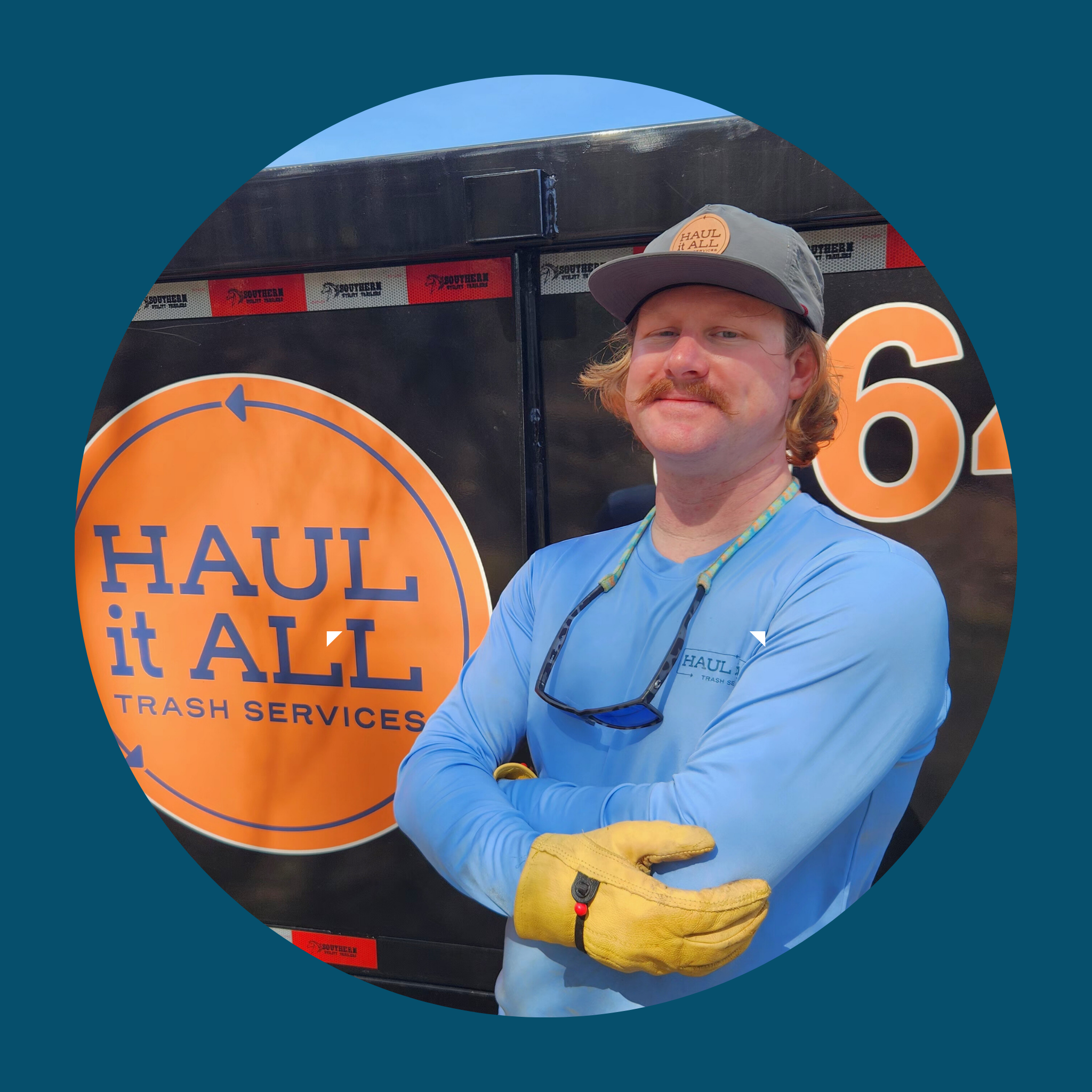 Friendly business owner of locally operated junk removal company.