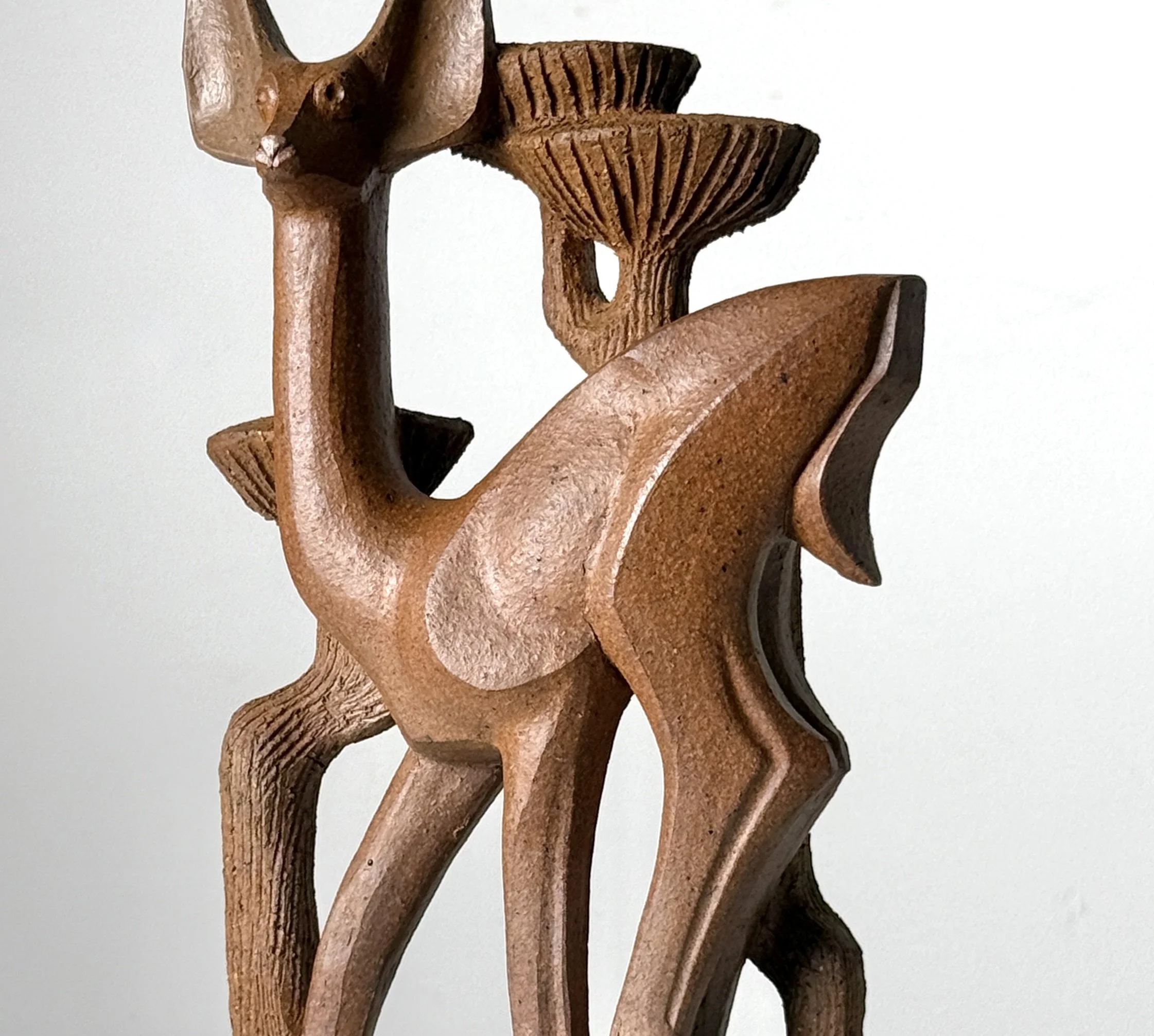 vintage mid century modern detroit michigan betty davenport ford ceramic animal sculpture rare ceramic cranbrook art california modern pottery