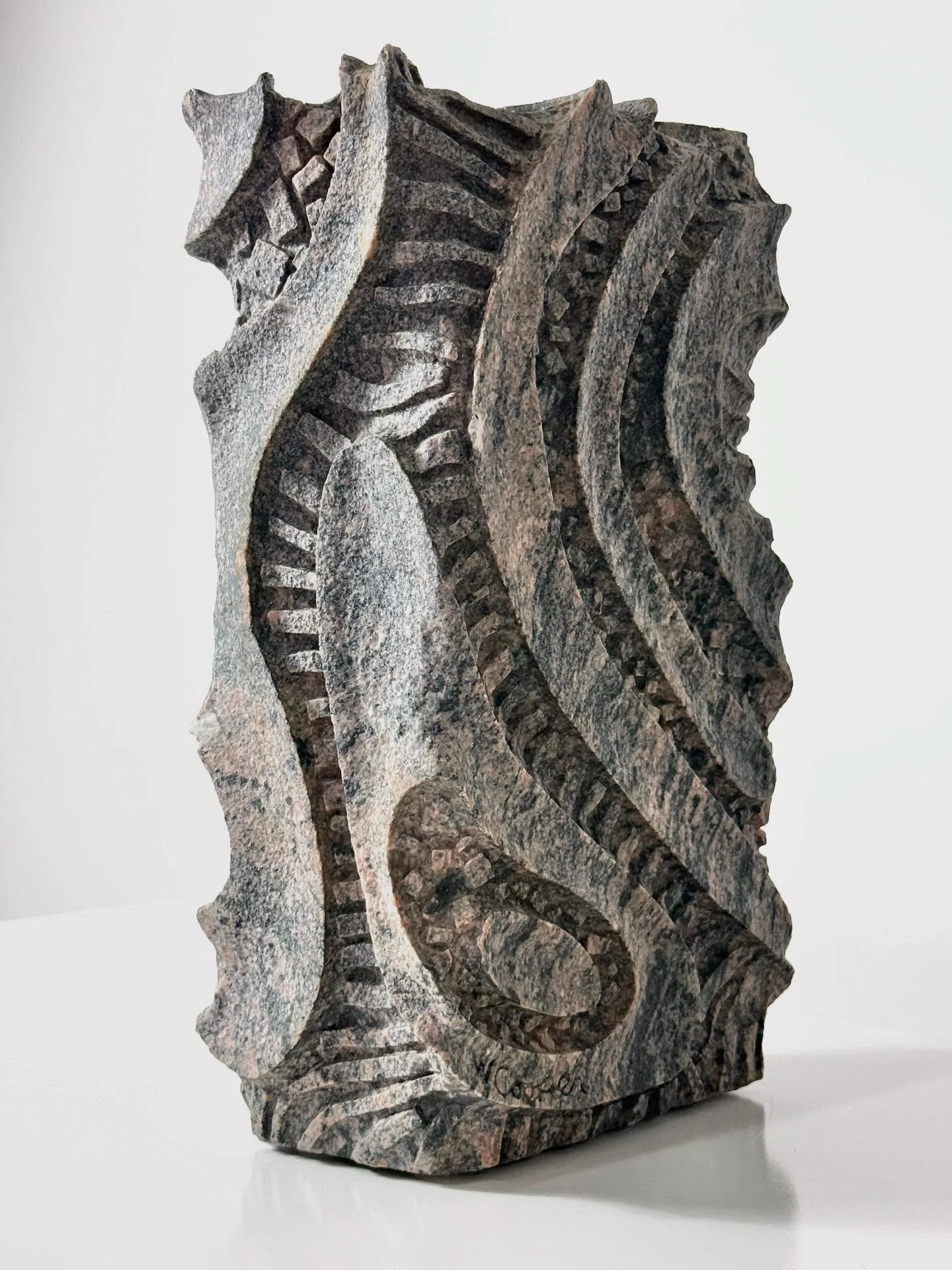 18 inches and 100 lbs later&hellip; #granitesculpture #stonesculpture #modernart #organicdesign #midcenturymodern #sculpture #outdoorsculpture #gardenart #modernism #abstract #abstractsculpture #moderndesign #interiordesign #interiorandhome