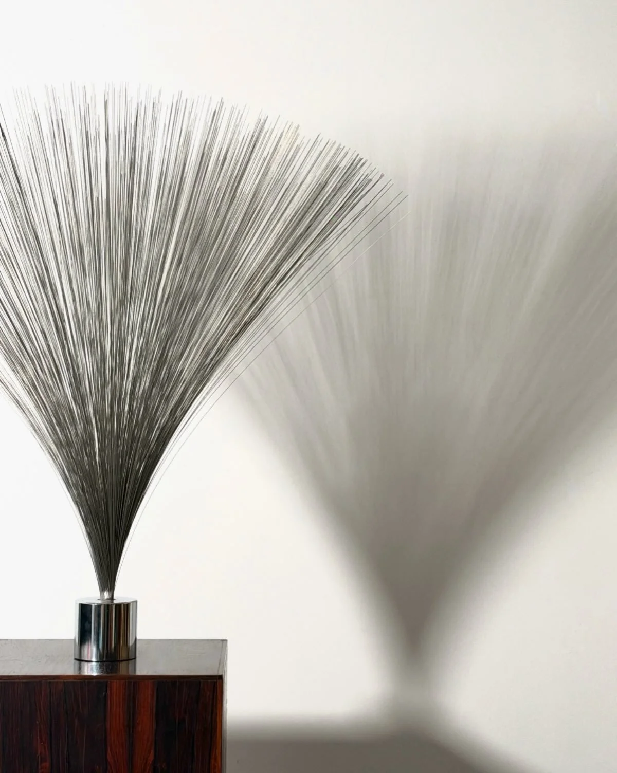 Dave Grossman wire spray sculpture 🩶 #davegrossman #modernart #kineticart #midcentury #harrybertoia