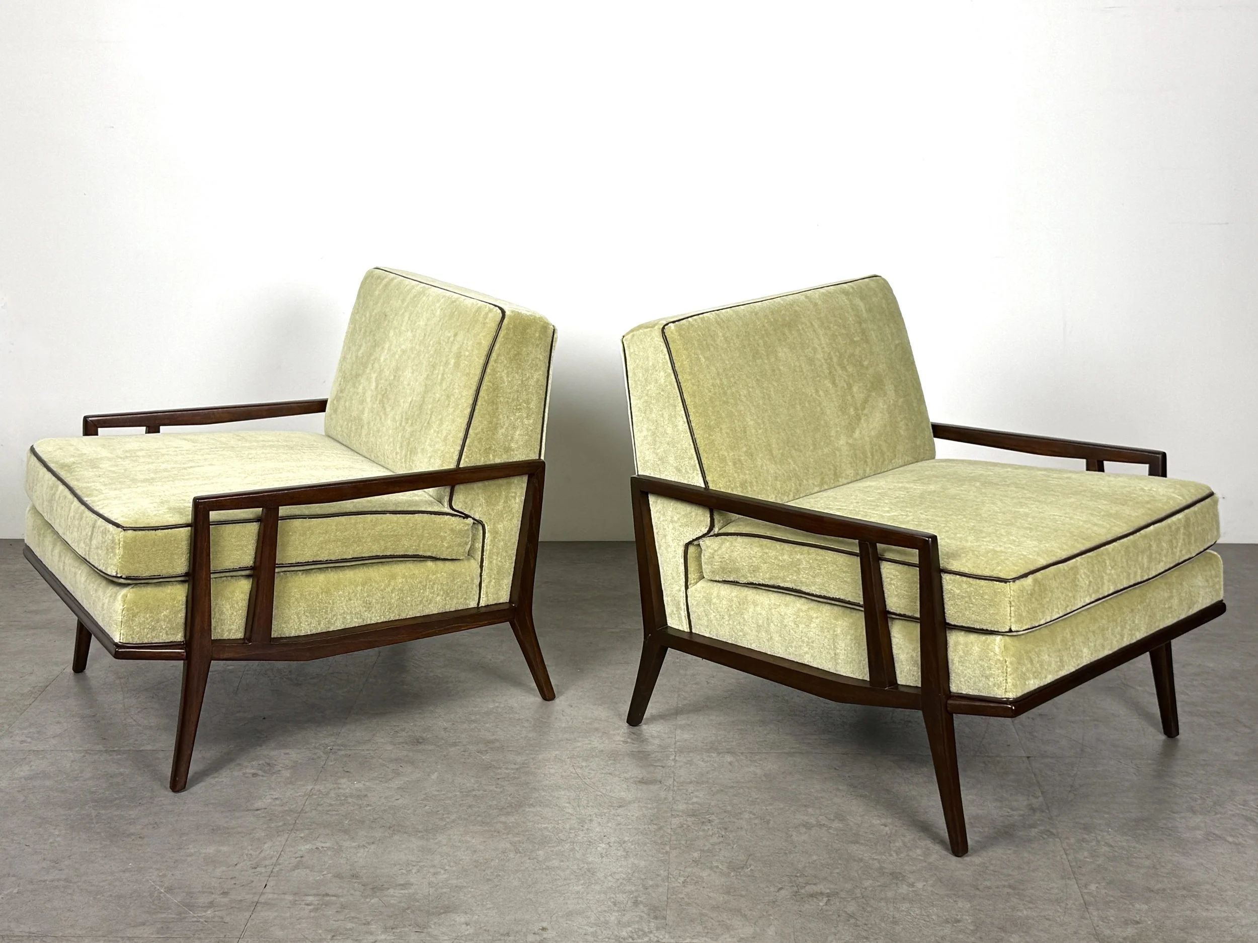 vintage mid century modern detroit michigan paul mccobb authentic original lounge chairs paul mccobb rare lounge chairs custom craft directional modern rare mid century lounge chairs pair 1950s