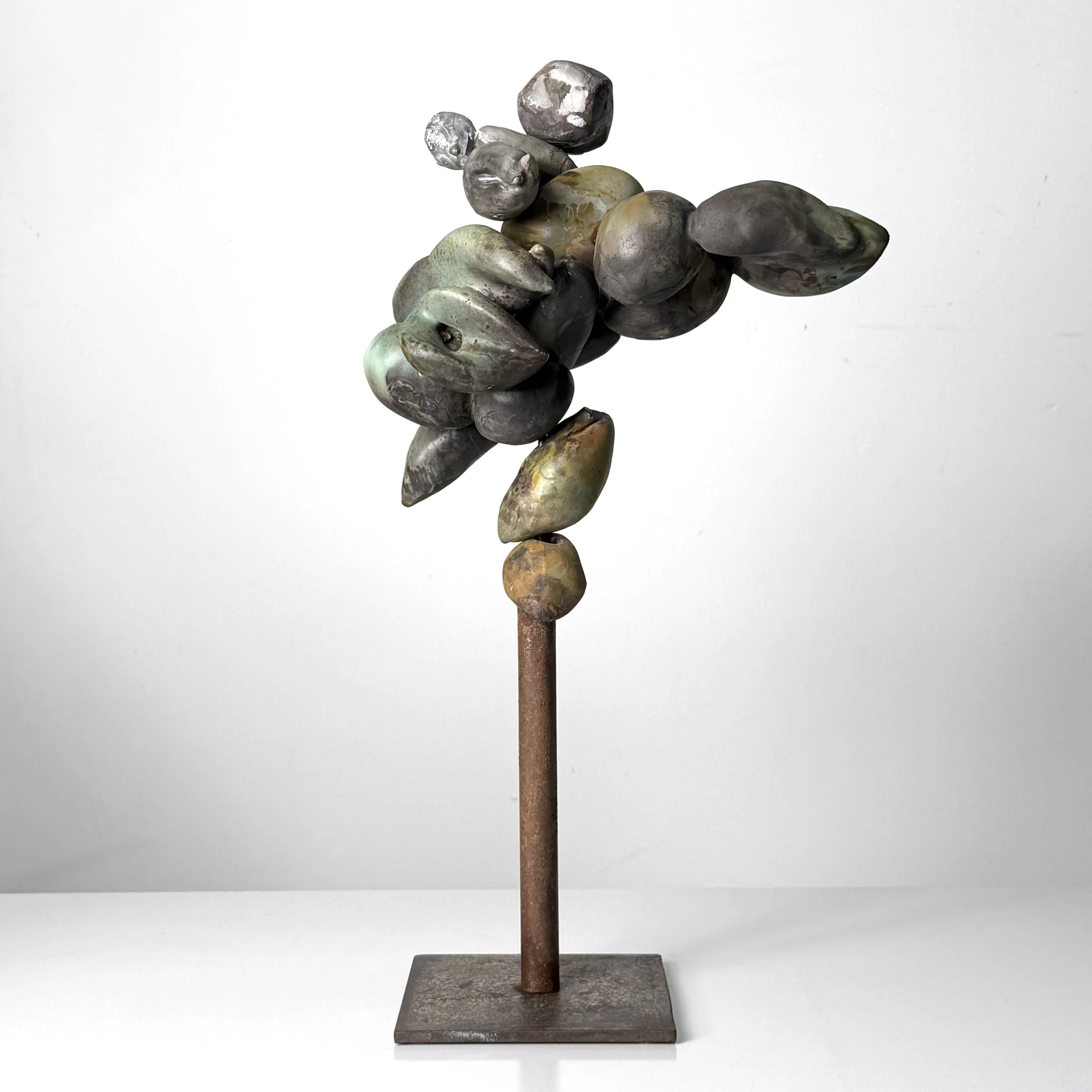 Organic Abstract Ceramic Sculpture by Lorraine Goldberg 1980's