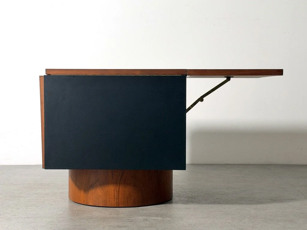 vintage mid century modern vladimir Kagan danish modern coffee table cocktail table side table end table expandable extending hinged rare unique modular coffee table 1960s
