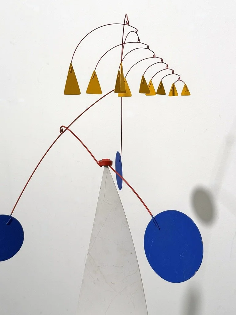 vintage mid century modern alexander calder mobile stabile sculpture arhtur bauman kinetic mobile table top modernist kinetic sculpture unique rare standing mobile art