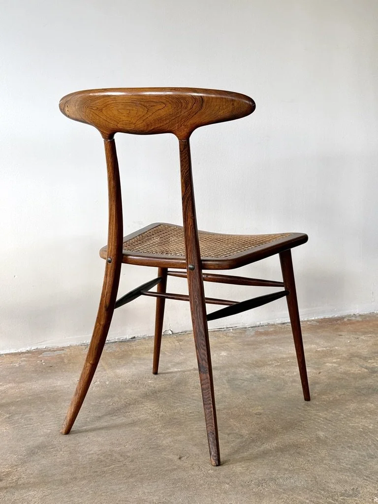 vintage mid century modern carlo hauner martin eisler brazilian dining chairs rare rosewood cane dining chairs set of 4 side chairs handmade sergio rodrigues percival lafer important dining chairs