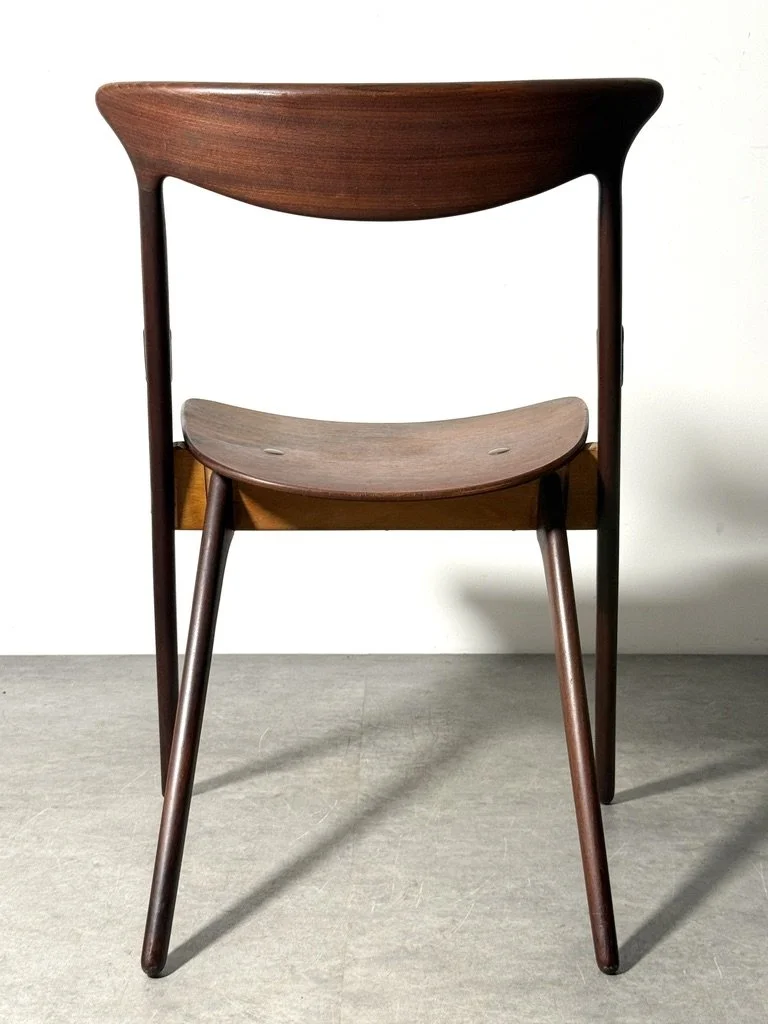 vintage mid century danish modern teak sculptural armchair side chair accent chair rosewood sculpted hans wegner arne vodder finn juhl