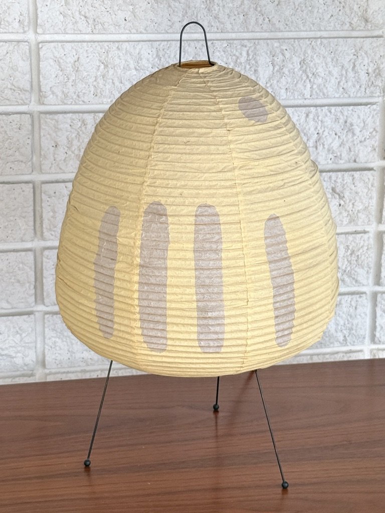 vintage isamu noguchi akari table lamp washi paper japanese lamp rare noguchi light sculpture 1A tripod table lamp authentic original