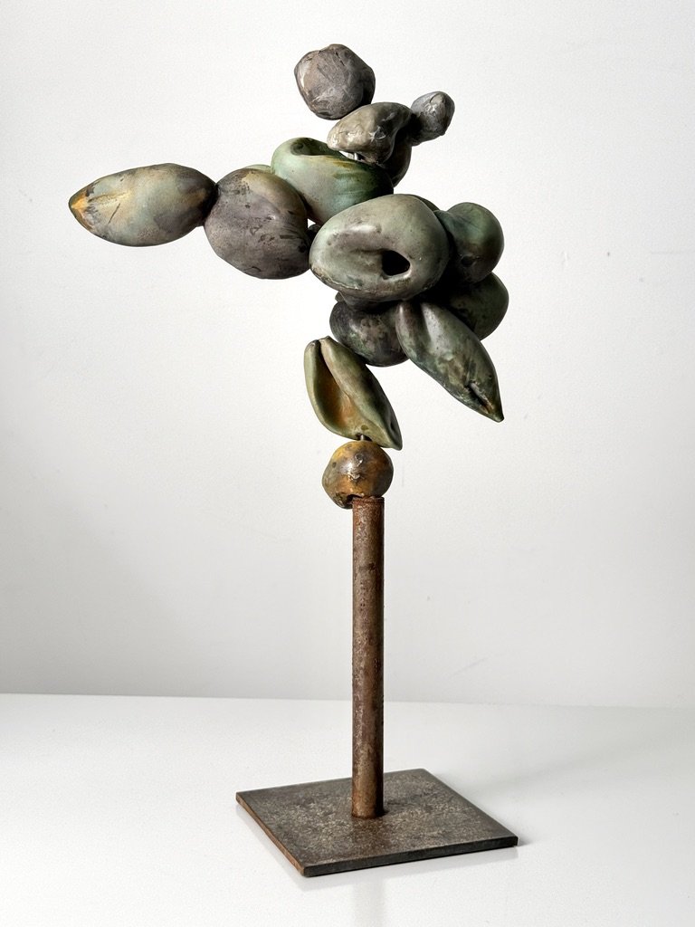 vintage mid century modern studio pottery organic abstract sculpture cranbrook pottery ceramic art totem sculpture wabi sabi unique decorative sculpture natural