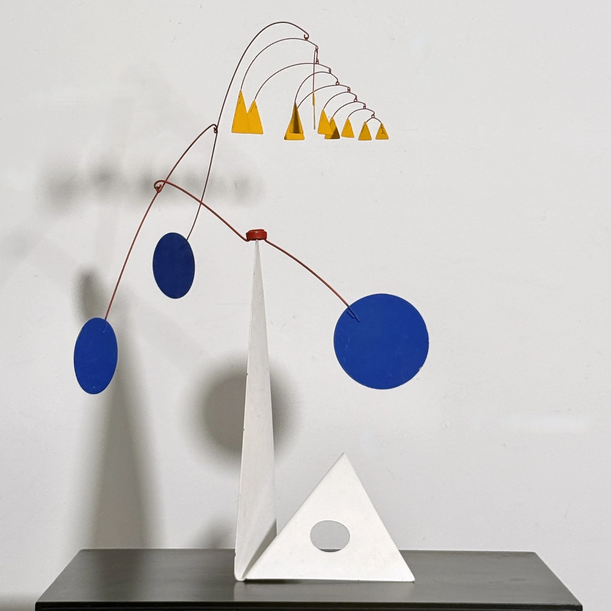 vintage mid century modern alexander calder mobile stabile sculpture arhtur bauman kinetic mobile table top modernist kinetic sculpture unique rare standing mobile art