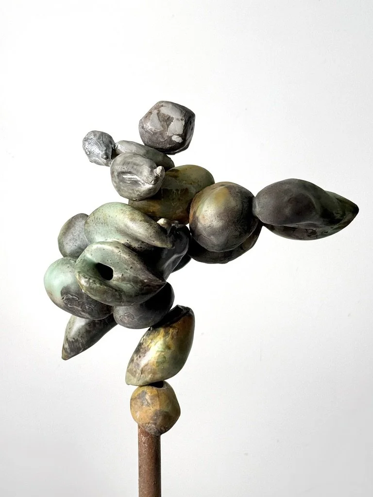 vintage mid century modern studio pottery organic abstract sculpture cranbrook pottery ceramic art totem sculpture wabi sabi unique decorative sculpture natural