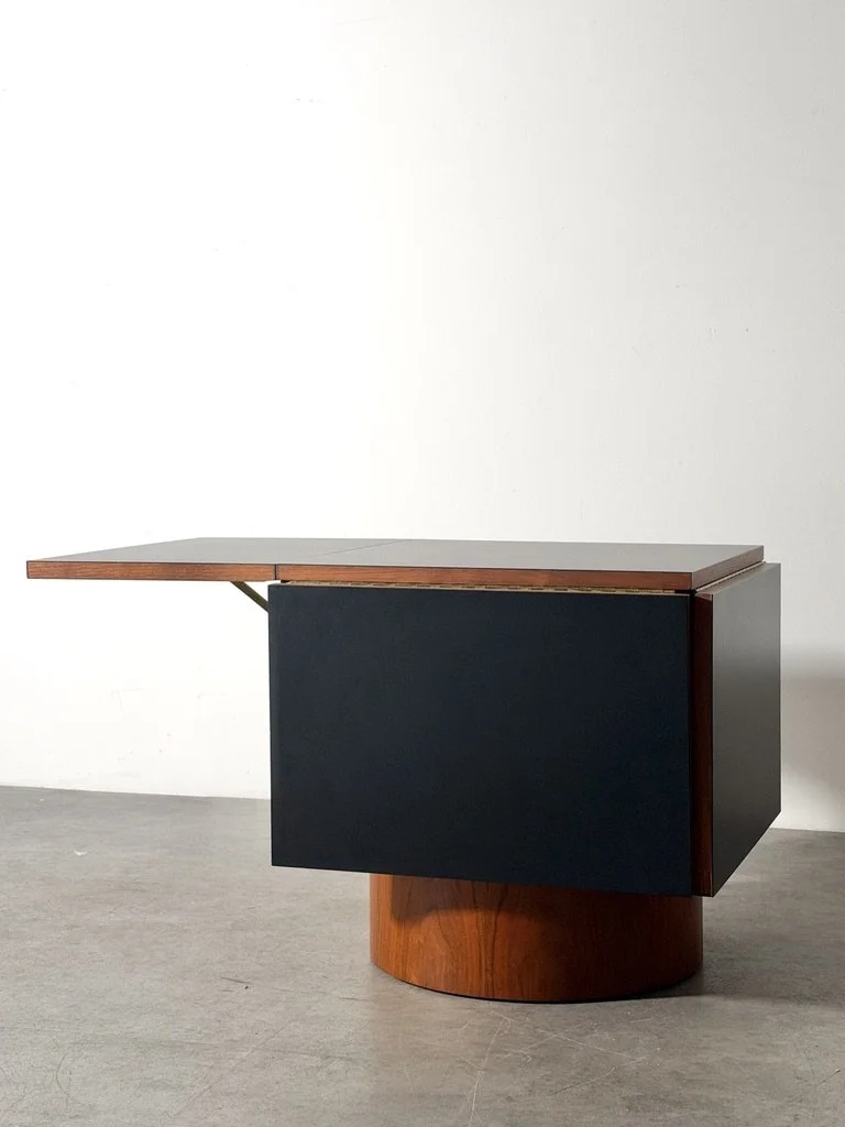 vintage mid century modern vladimir Kagan danish modern coffee table cocktail table side table end table expandable extending hinged rare unique modular coffee table 1960s