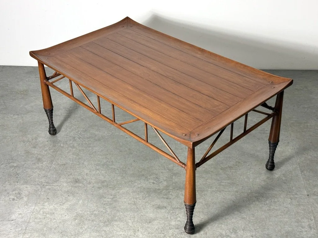 vintage egyptian revival aesthetic movement thebes stool coffee table cocktail table japanese wabi sabi rectangular coffee table coastal unique coffee table