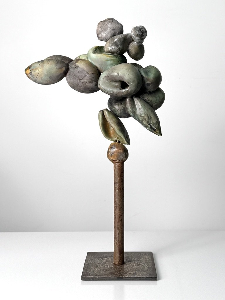 vintage mid century modern studio pottery organic abstract sculpture cranbrook pottery ceramic art totem sculpture wabi sabi unique decorative sculpture natural