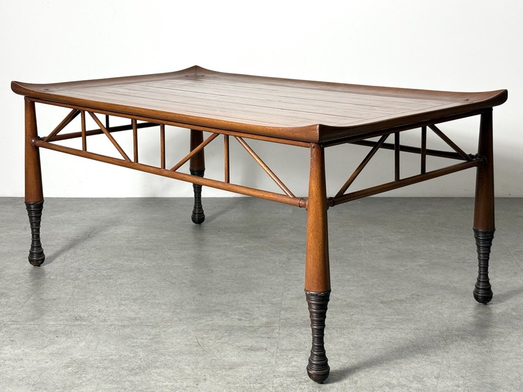 vintage egyptian revival aesthetic movement thebes stool coffee table cocktail table japanese wabi sabi rectangular coffee table coastal unique coffee table