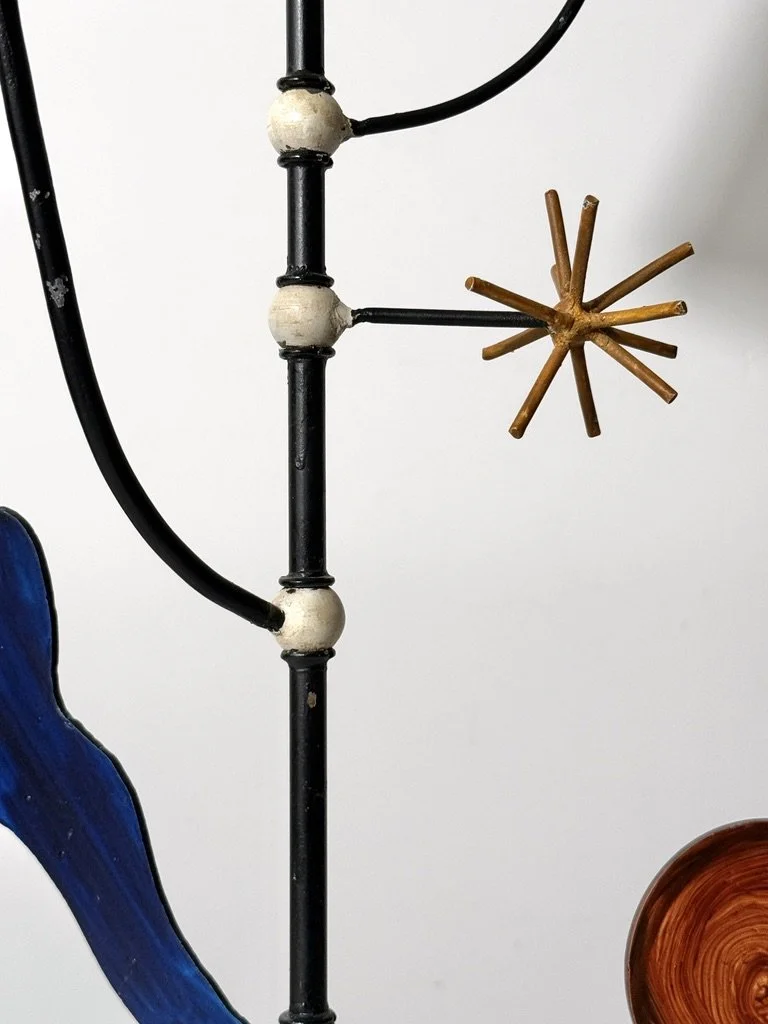 vintage mid century modern alexander calder french modernist table lamp jacques adnet joan miro articulated abstract multi color stabile lamp rare unique decorative lamp