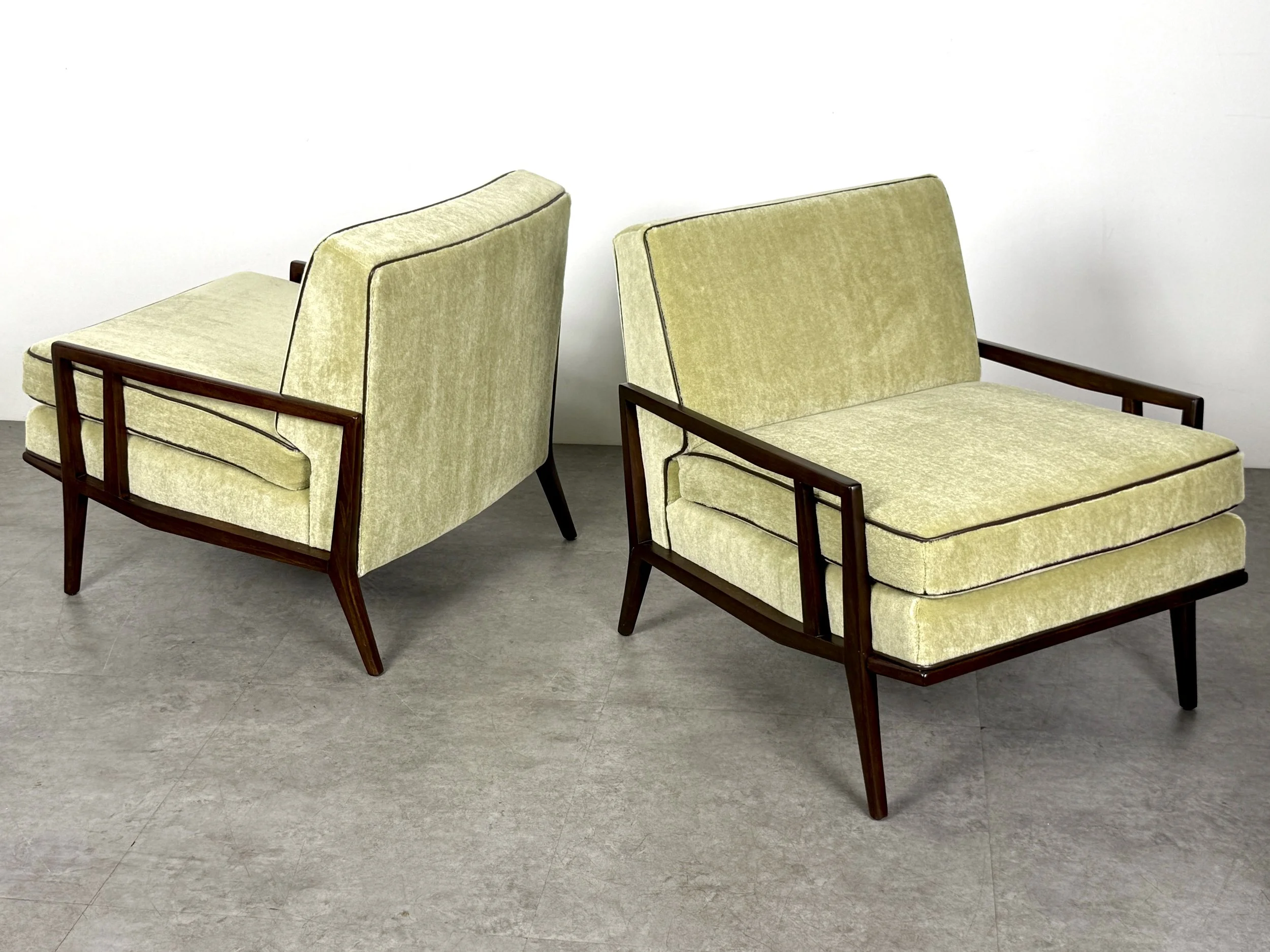 vintage mid century modern detroit michigan paul mccobb authentic original lounge chairs paul mccobb rare lounge chairs custom craft directional modern rare mid century lounge chairs pair 1950s
