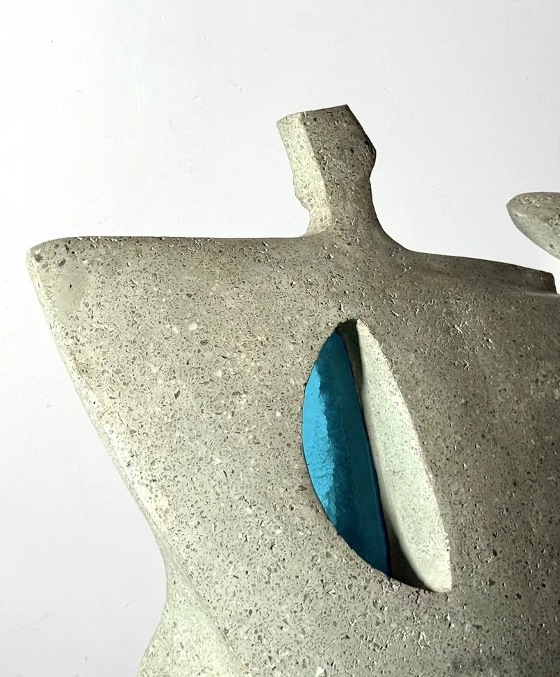 1940s mid century modern modernist carved stone monumental sculpture terrazzo and glass samuel cashwan samuel adolph cashwan modernism rare sculpture