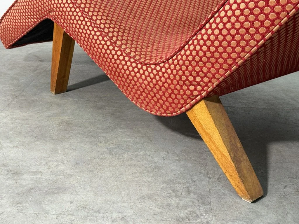 vintage mid century modern sculptural wave chaise lounge adrian pearsall greta grossman rare unique serpentine chaise lounge vladimir kagan