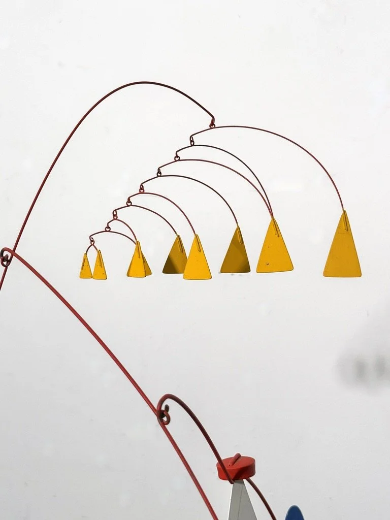 vintage mid century modern alexander calder mobile stabile sculpture arhtur bauman kinetic mobile table top modernist kinetic sculpture unique rare standing mobile art