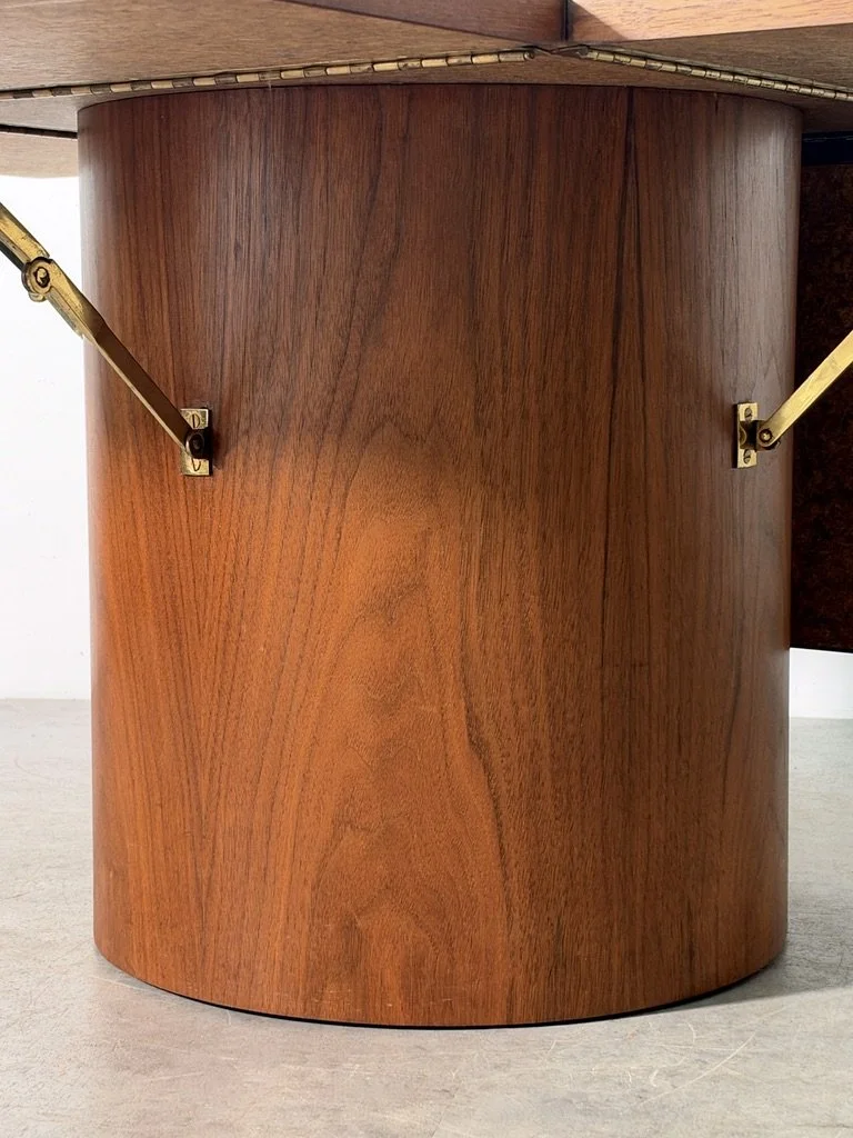 vintage mid century modern vladimir Kagan danish modern coffee table cocktail table side table end table expandable extending hinged rare unique modular coffee table 1960s