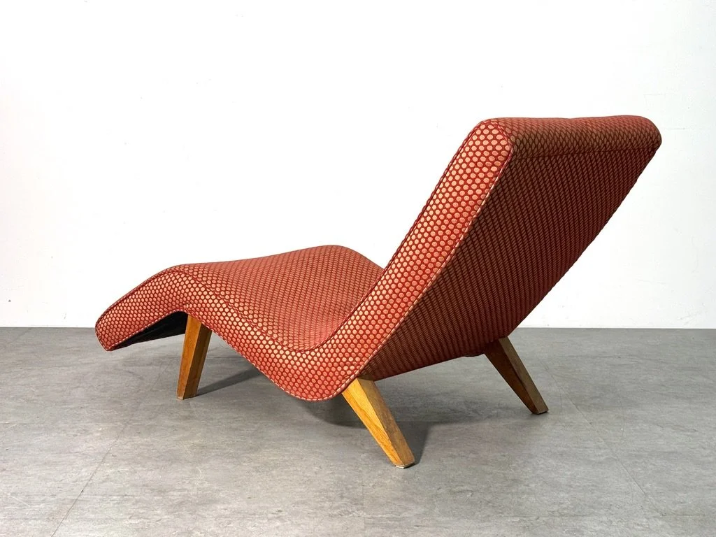 vintage mid century modern sculptural wave chaise lounge adrian pearsall greta grossman rare unique serpentine chaise lounge vladimir kagan