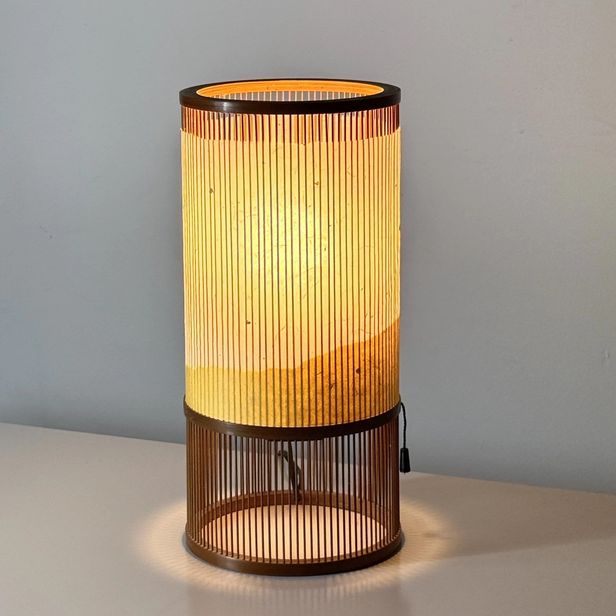 vintage mid century japanese washi paper lamp table lamp lantern isamu noguchi akari paper light bedside wabi sabi style table lamp