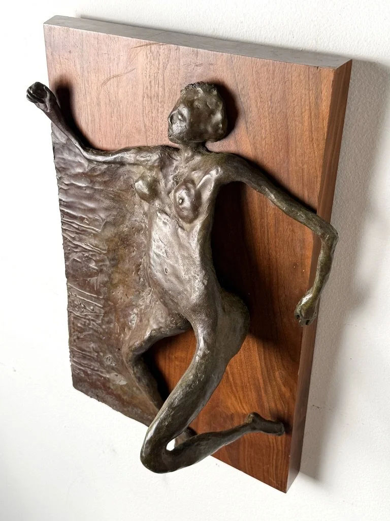 vintage mid century modern bronze relief panel wall sculpture bronze wall hanging nude femal bronze sculpture unique henry moore style sculpture reclining nude three dimensional wall sculpture