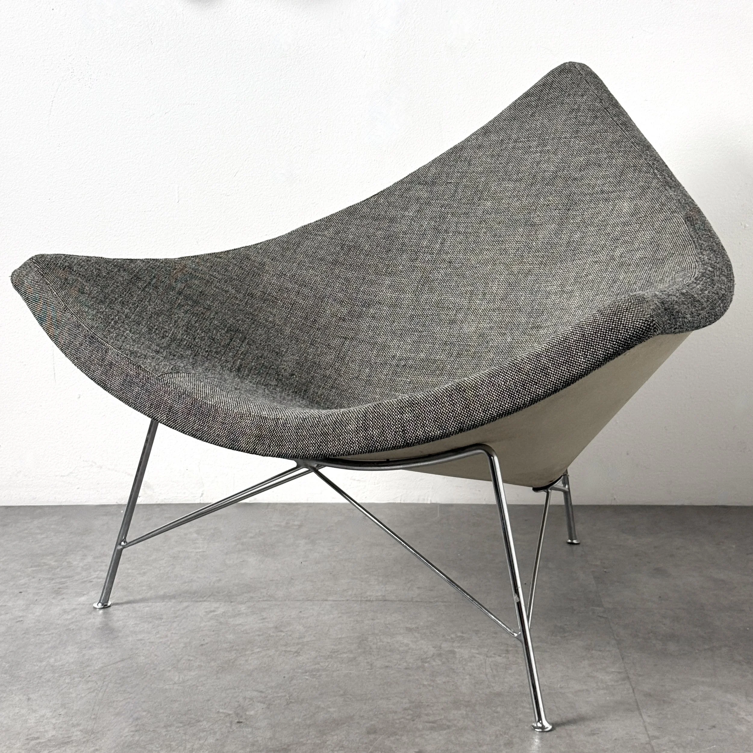 vintage mid century modern furniture detroit michigan george nelson rare coconut chair herman miller mcm iconic charles eames modernist lounge chair unique rare lounge chair 1950s original authentic
