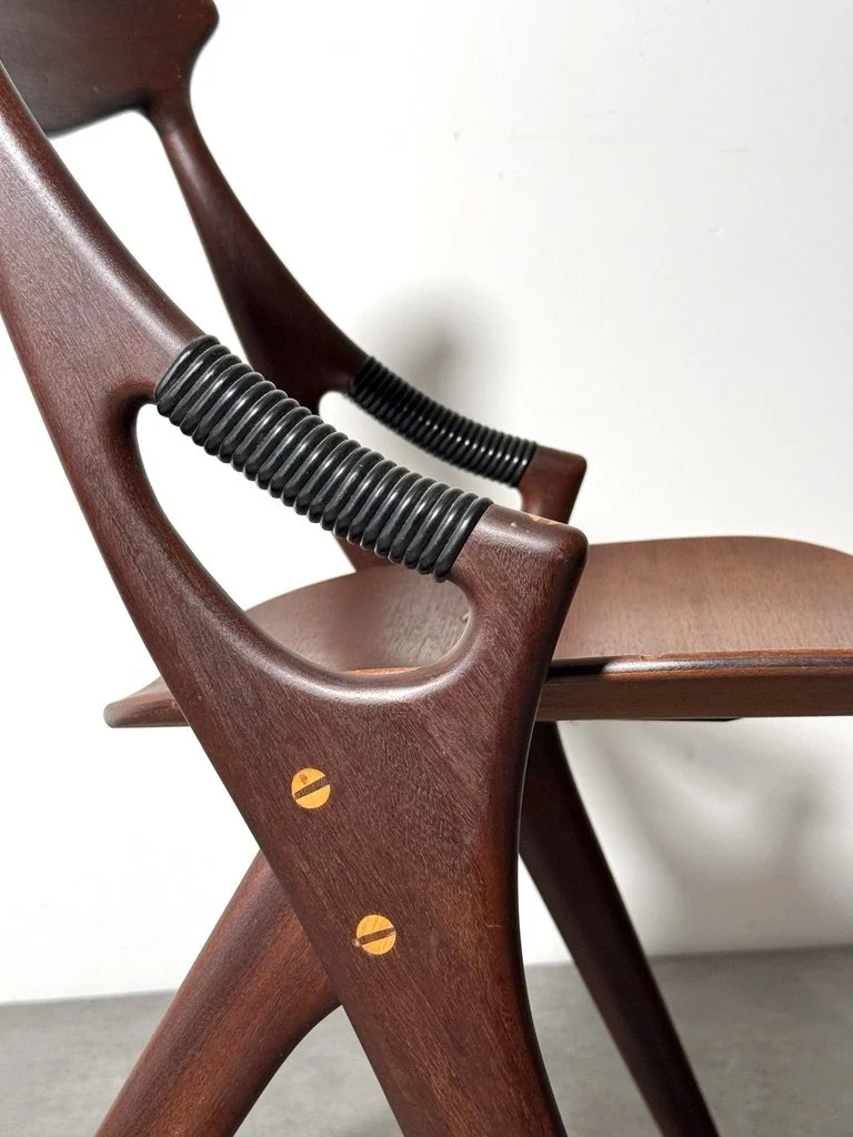 vintage mid century danish modern teak sculptural armchair side chair accent chair rosewood sculpted hans wegner arne vodder finn juhl