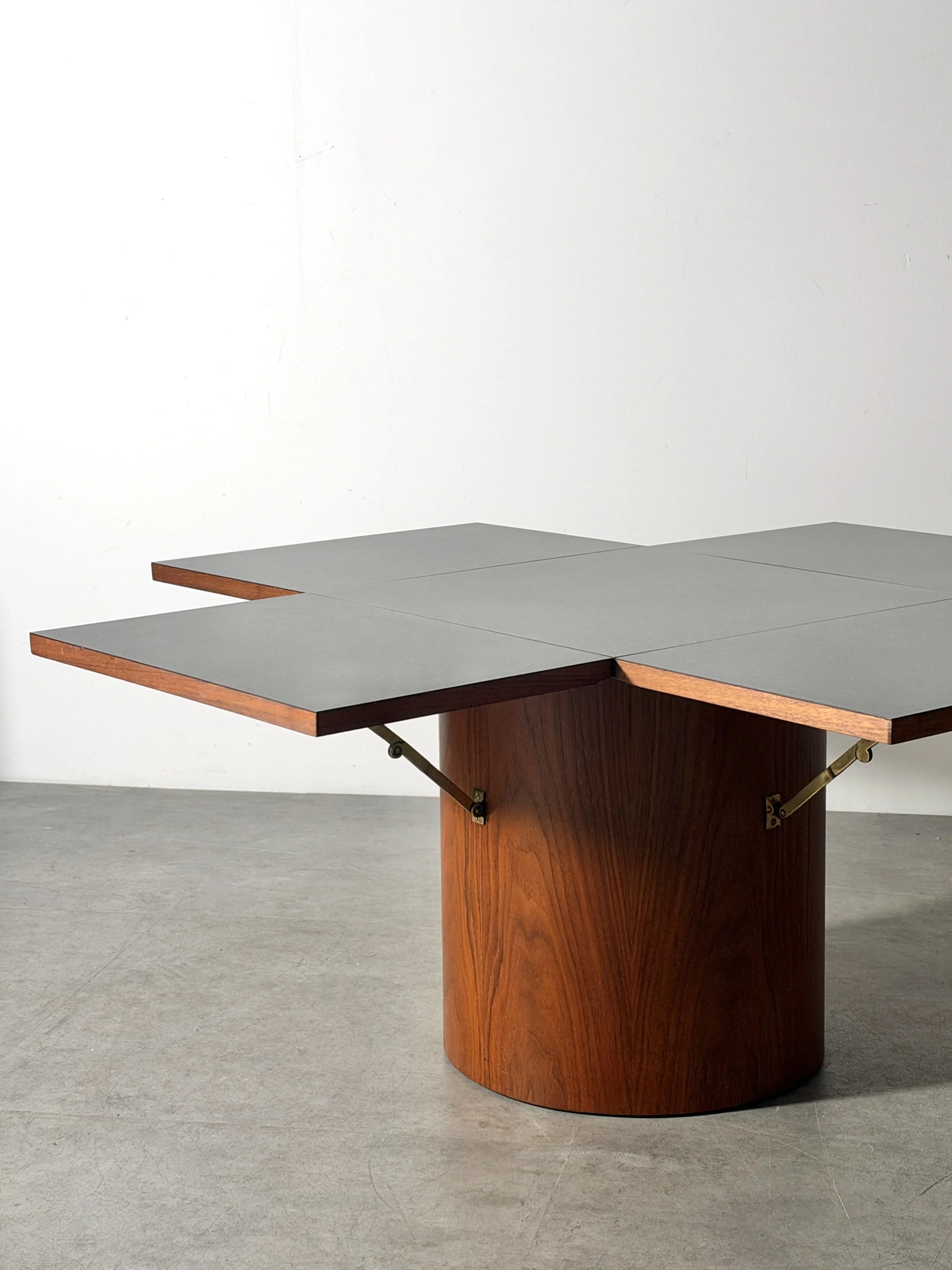vintage mid century modern vladimir Kagan danish modern coffee table cocktail table side table end table expandable extending hinged rare unique modular coffee table 1960s
