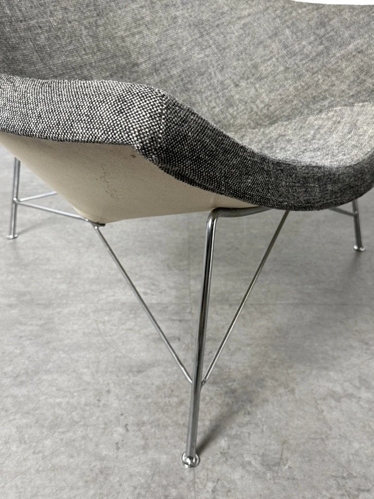 vintage mid century modern furniture detroit michigan george nelson rare coconut chair herman miller mcm iconic charles eames modernist lounge chair unique rare lounge chair 1950s original authentic