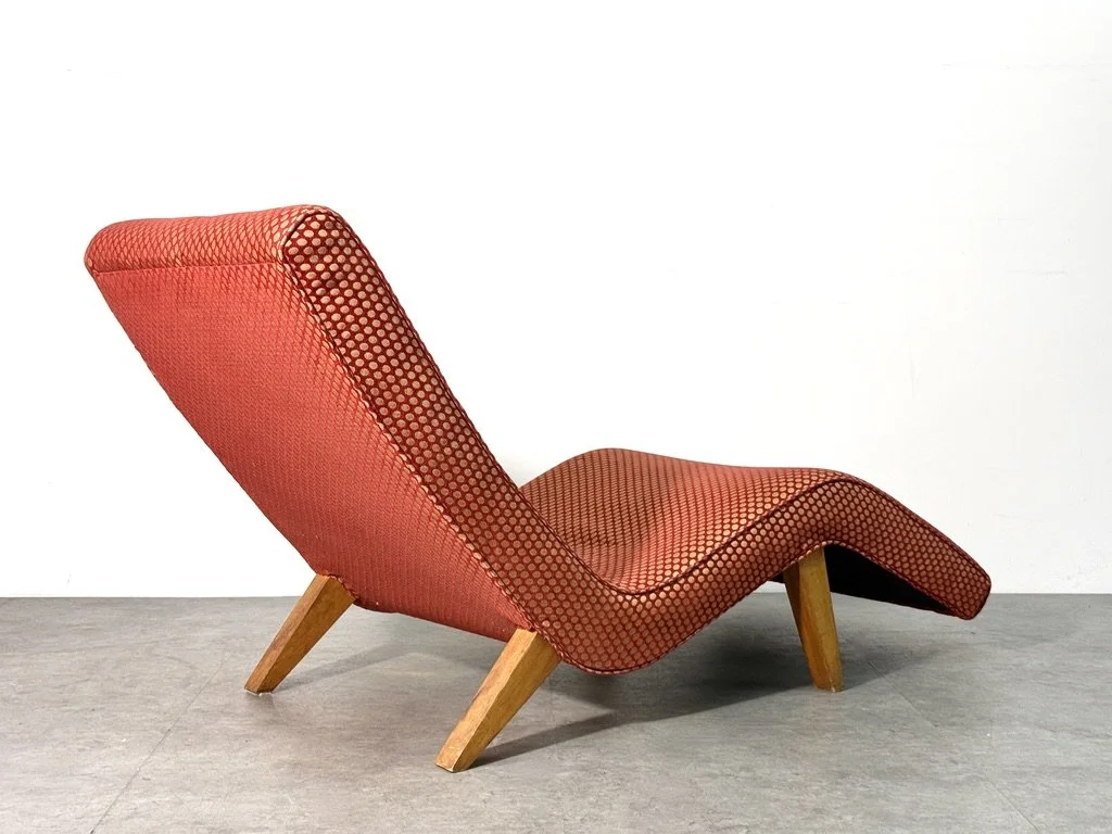 vintage mid century modern sculptural wave chaise lounge adrian pearsall greta grossman rare unique serpentine chaise lounge vladimir kagan